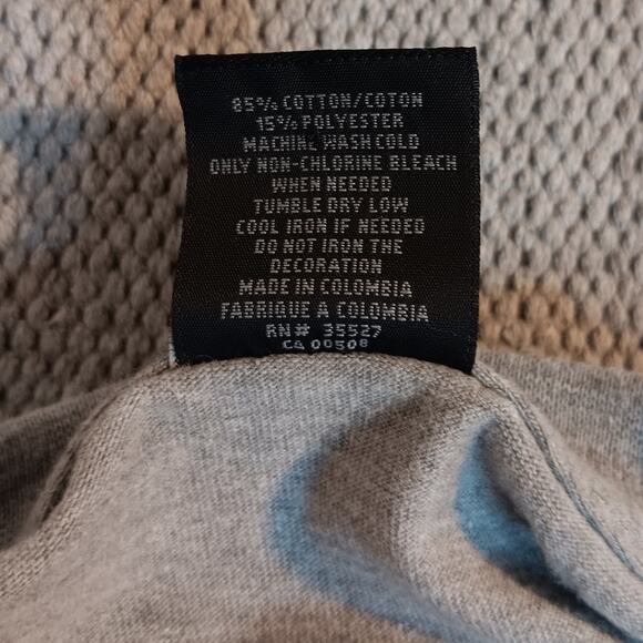 Marithe Francois Girbaud Vintage Tee 2XL Gray New York+Paris Art Paint Street - Picture 6 of 12